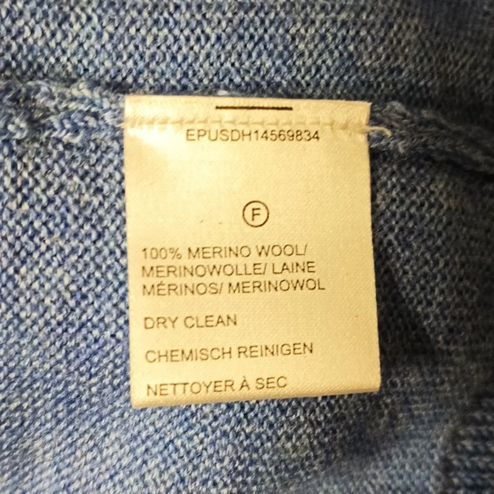 Lord & Taylor Blue V-Neck Sweater - Picture 5 of 7